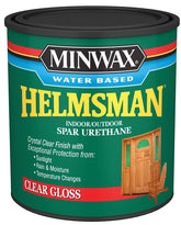 Minwax Helmsman 630500444 Spar Urethane Paint, Gloss, Liquid, Crystal Clear, 1 qt, Can